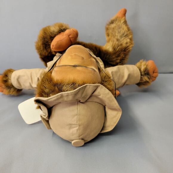 Shalom Toy Co Inc Realistic Safari Monkey Chimp Plush Toy 16" Brown Furry Tagged - Picture 11 of 15